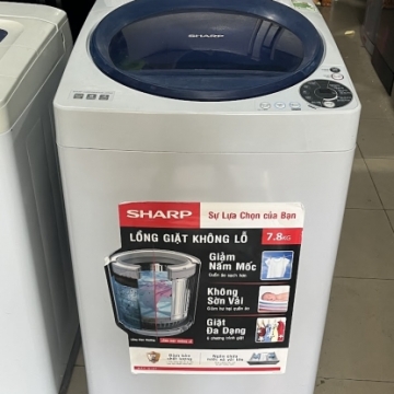 Máy giặt cũ Sharp 7.8 kg ES-U78GV-H mới 95%